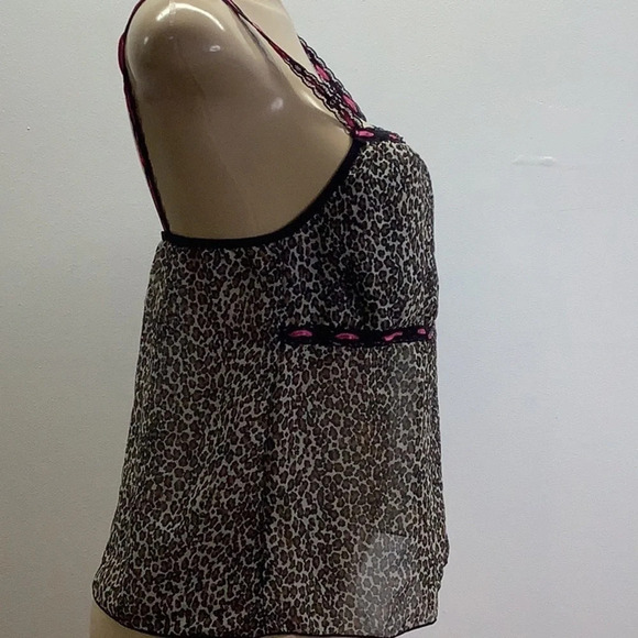 Zuliana Size Large Cheetah Print With Lace & Satin Shoulder Straps. - Picture 3 of 7